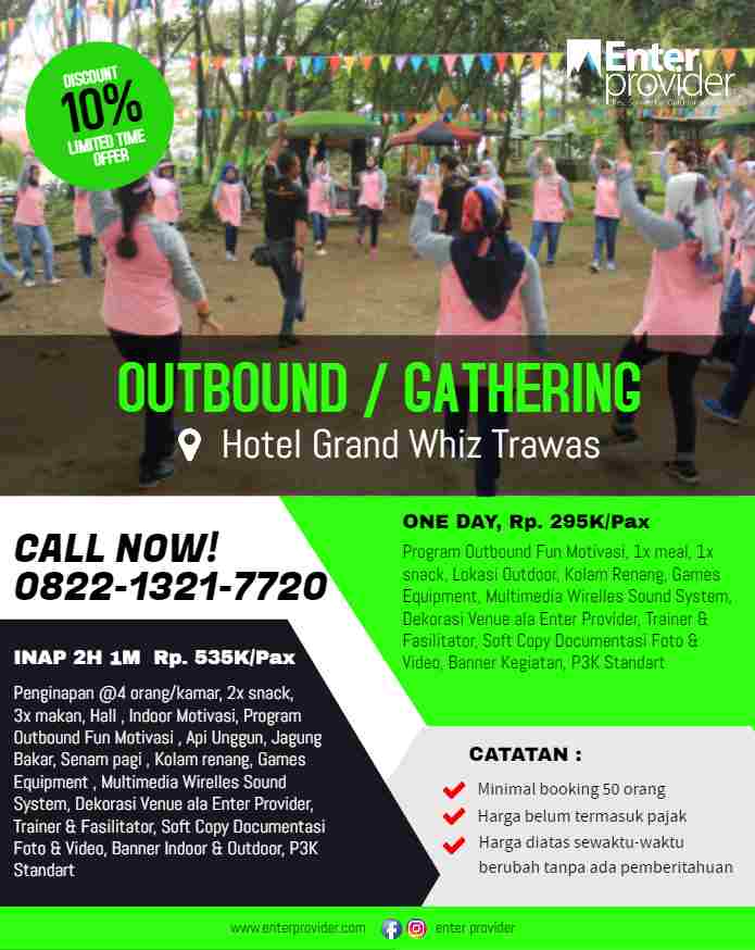 Harga Paket Outbound Gathering di Trawas