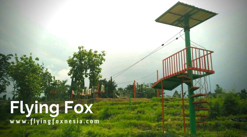 Jasa Instalasi Flying Fox Sepeda Gantung Wahana Outbound Ayunan Raksasa