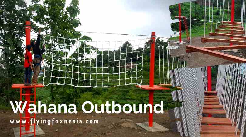 Jasa Instalasi Flying Fox Sepeda Gantung Wahana Outbound Ayunan Raksasa