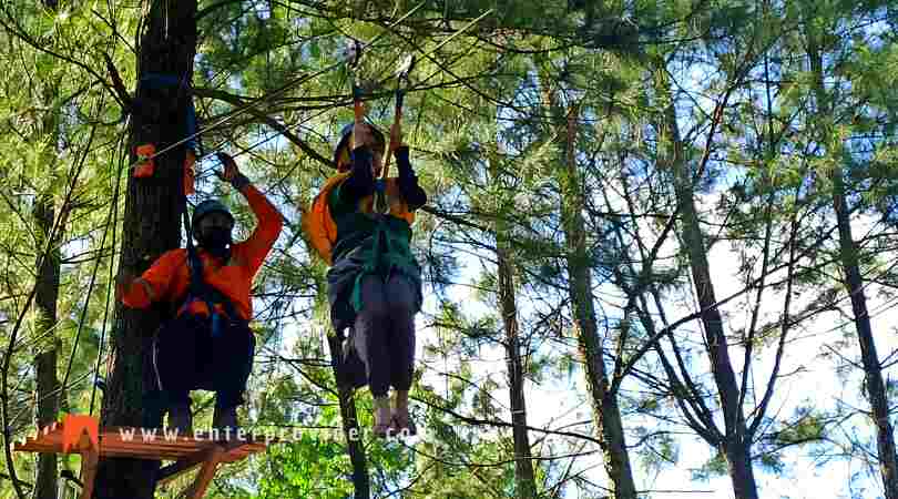 outbound di wisata bernah de vallei