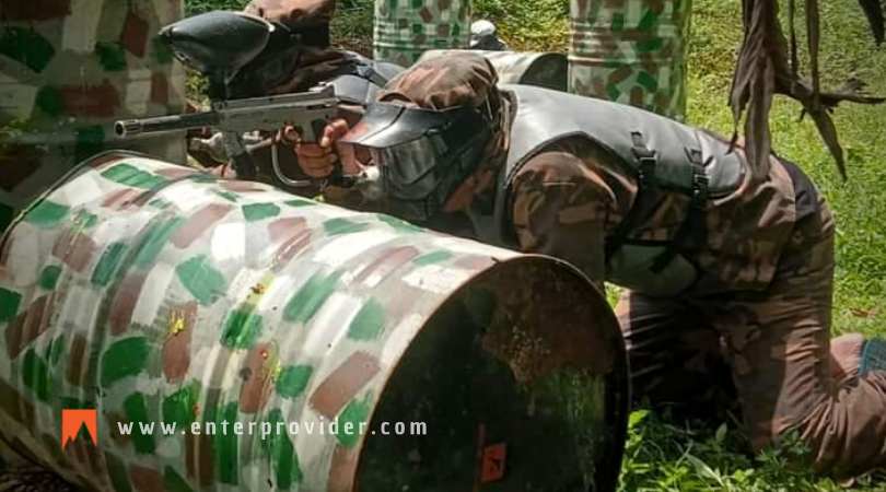 Paintball Melatih Kerja Sama Tim