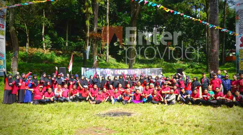 Fun Outbound Guru SD AL Falah Surabaya di Dlundung Waterfall Trawas